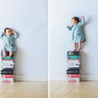 Geniales fotografías de un padre con su bebé y sin photoshop