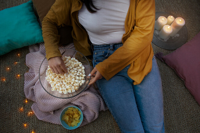Comer Palomitas