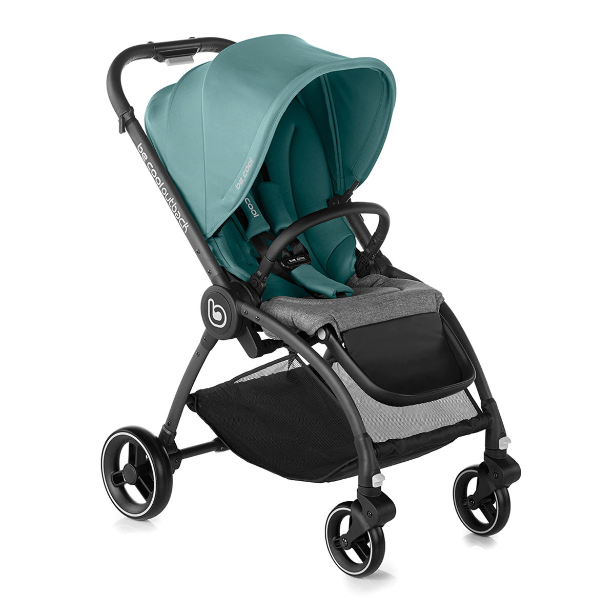 Silla de paseo Be Cool Outback Be Aquamarine gris/verde aguamarina