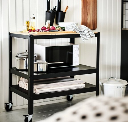 Bror Carrito Negro Contrachapado