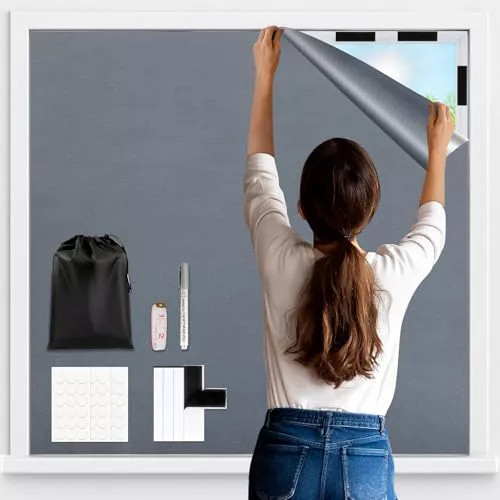 Vexyra Estores Opacos Sin Taladrar, 200x148cm