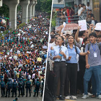 "Nepo kids", emigración y desempleo: cómo la generación Z está derrocando gobiernos a golpe de protestas en Asia