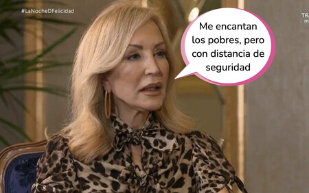 Carmen Lomana habla sobre el pastizal que acumula en el banco y se niega a tener un rollete con un mileurista