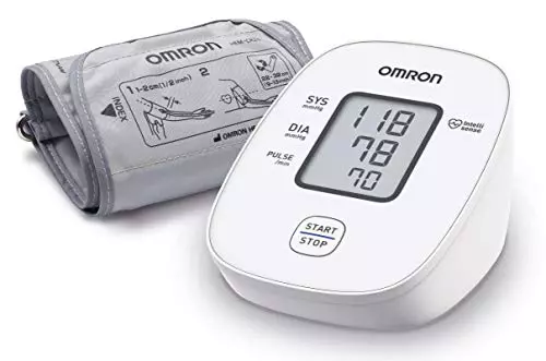 OMRON X2 Basic Tensiómetro de Brazo digital, medición precisa de la presión arterial y el pulso, validado clinicamente, 1 Unidad (Paquete de 1)