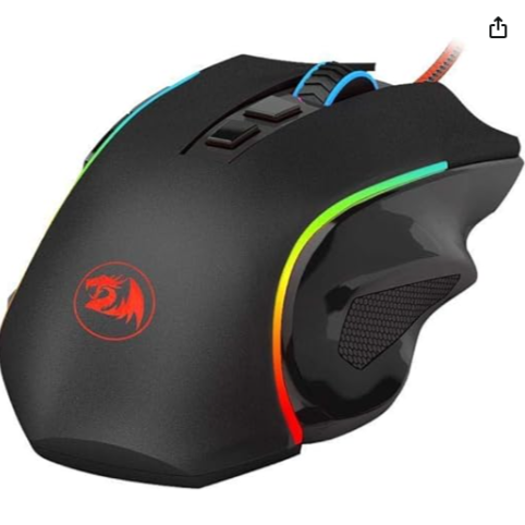Mouse Gamer Redragon Griffin Preto RGB 7200 DPI M607
