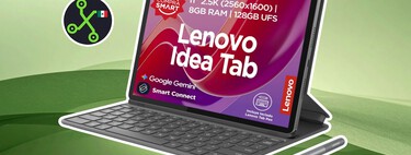 Tablet Android barata con teclado y 128 GB de memoria. Buena para escribir documentos de Word 