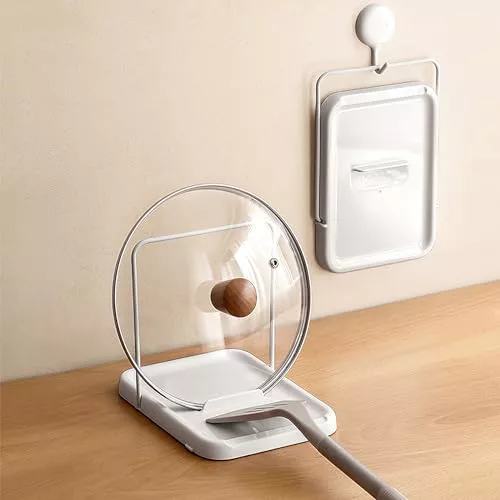 PAVSTINE Organizador Tapas Ollas Plegable, Soporte Tapas Ollas, Duradero