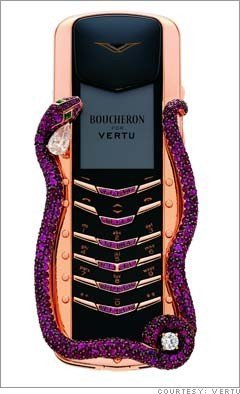 Vertu Cobra Signature, lujo hortera