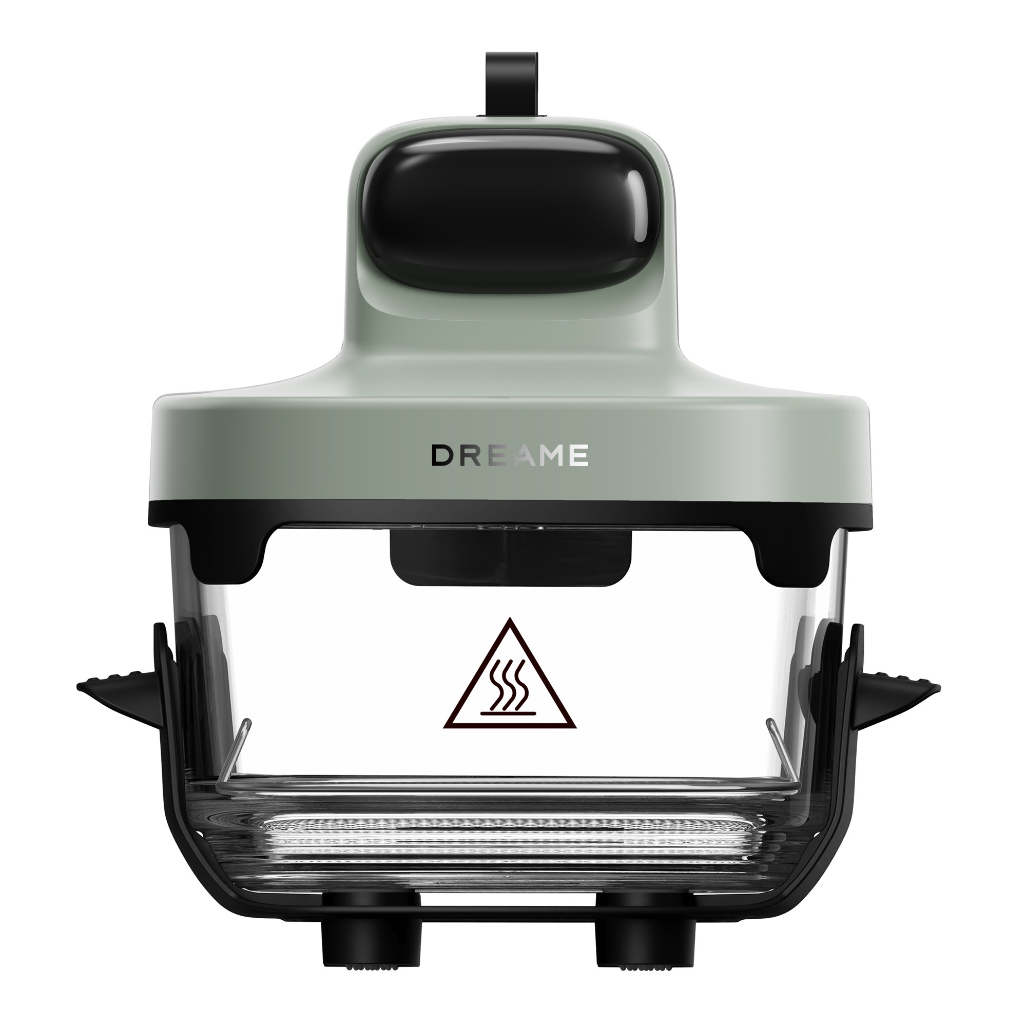 Freidora de aire portátil de vidrio 5 en 1. No tóxica, saludable y segura, tecnología de circulación de aire caliente en 3D, vapor a alta temperatura mantiene la jugosidad y ternura. Precio original: 149€.