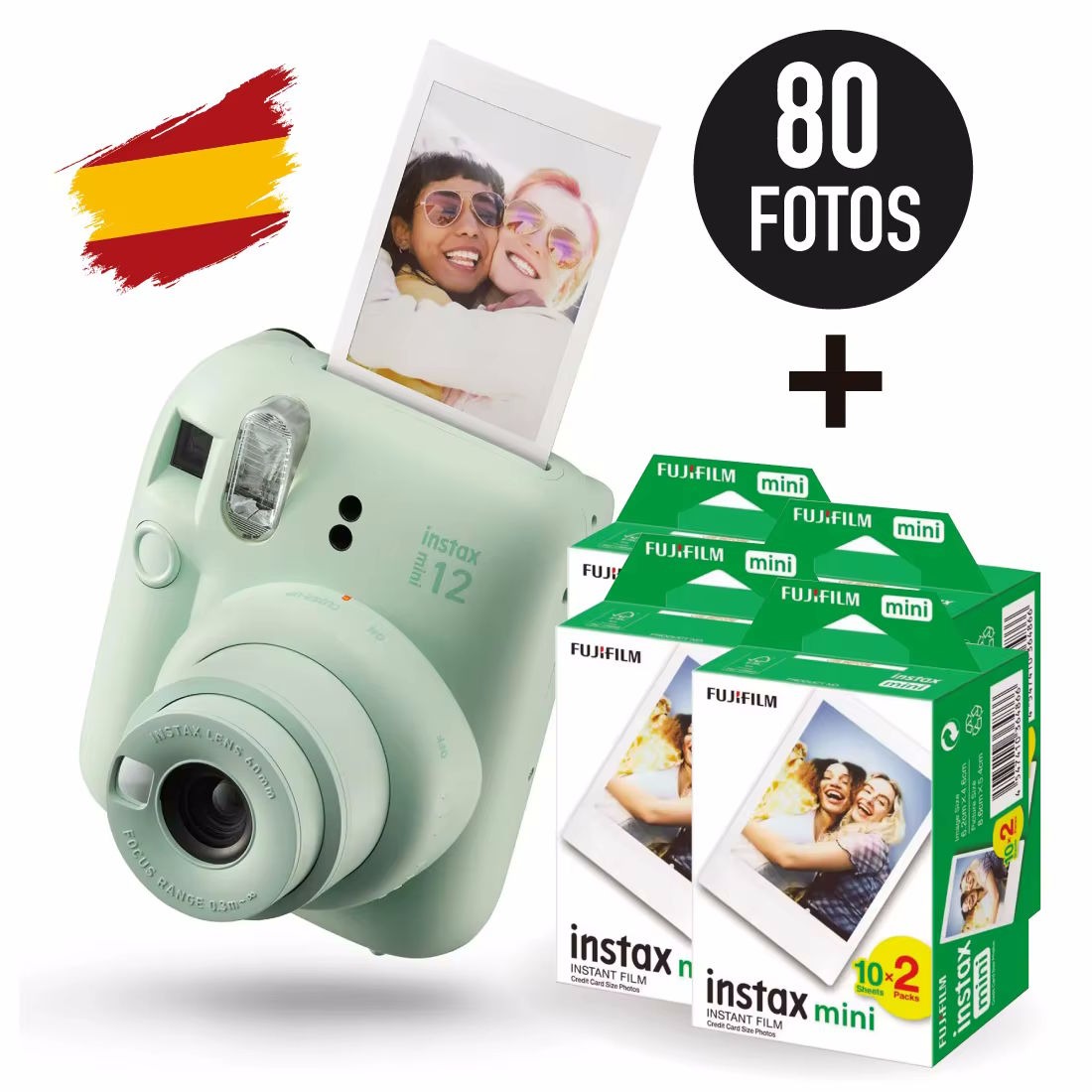 Compacta, elegante y muy resultona, esta cámara de Fujifilm revela tus fotos al instante para no tener que esperar a la vuelta de las vacaciones para pasar por la tienda. La oferta de verano incluye 80 láminas de revelado.