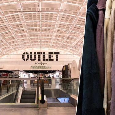 Interior De Outlet Y Abrigos De Invierno