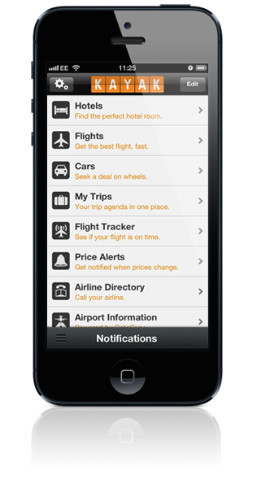 kayak app ios iphone apple