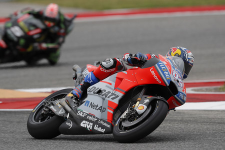 Andrea Dovizioso domina en Francia con una décima de ventaja sobre Marc Márquez