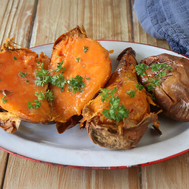 Cómo asar boniatos con tu freidora de aire, la receta clásica de otoño sin encender el horno
