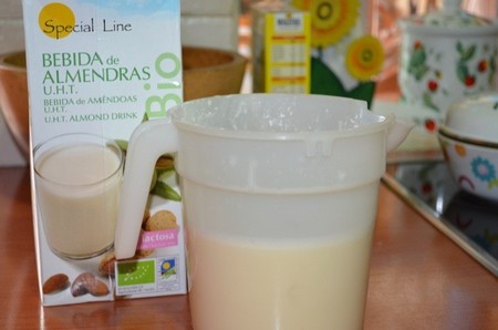 Tortitas con leche de almendra