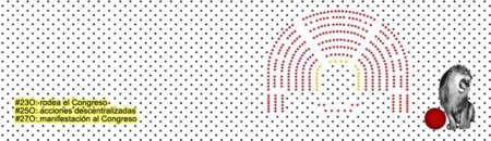 Nuevo llamamiento en Internet para "rodear" el Congreso el #23O