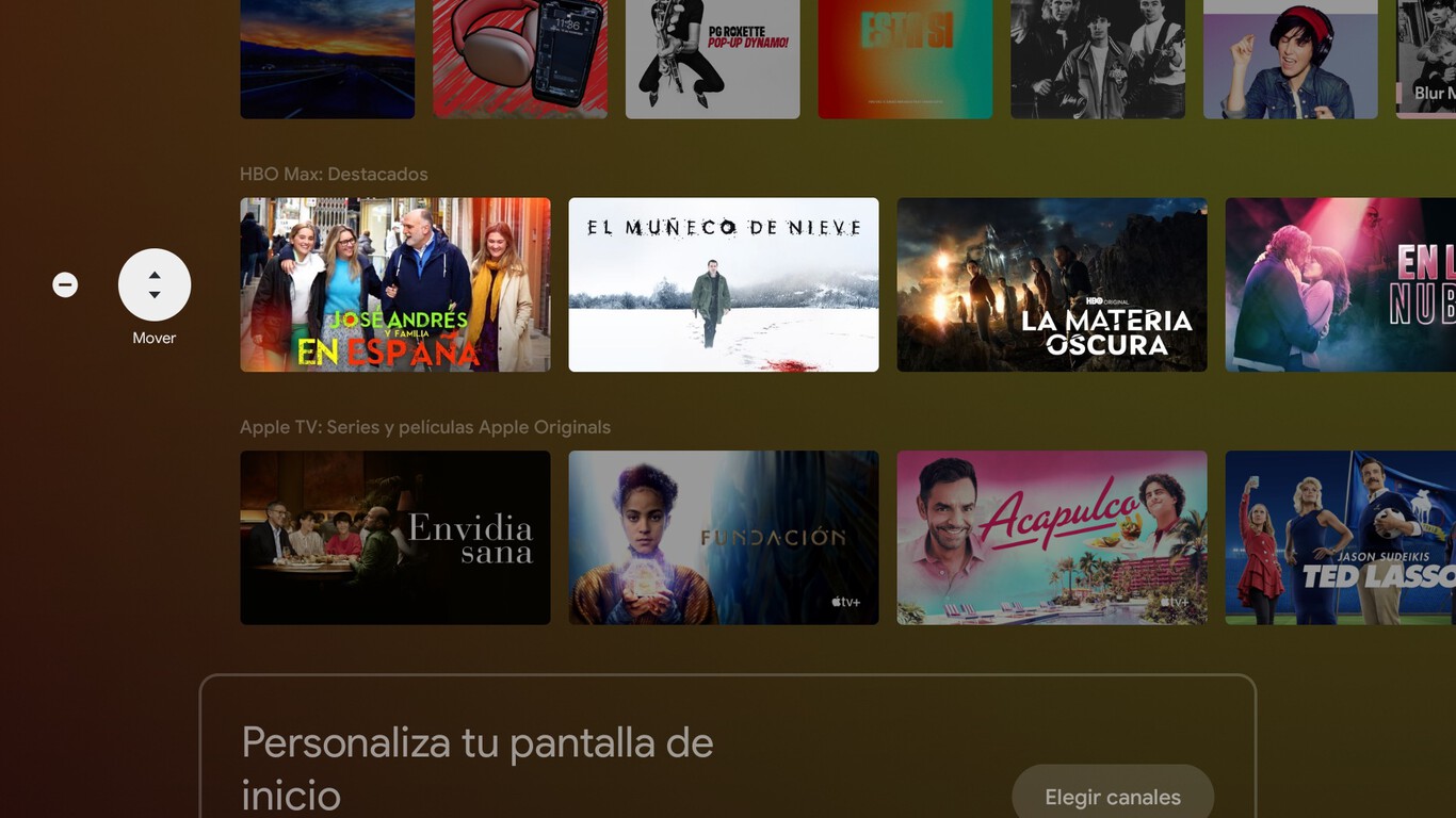 La pantalla de inicio de tu Smart TV con Android TV o Google TV ya no ...