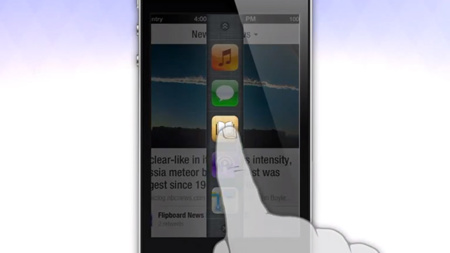 Nuevo concepto del cambio entre aplicaciones en iOS obra del diseñador de Auxo
