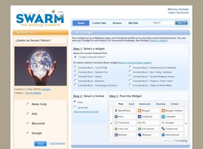 Swarmpolls, generando encuestas online de forma sencilla
