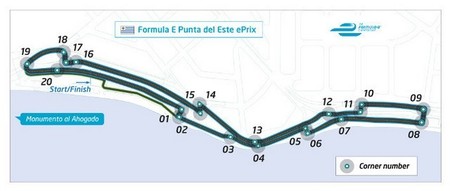 Una hermosa playa servirá de fondo al circuito de la Fórmula E de Uruguay