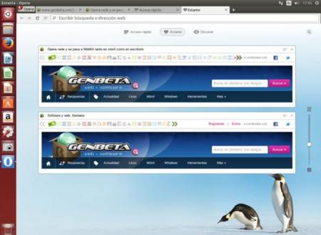 Opera Developer 24.0 para GNU/Linux, Stash (Estante)