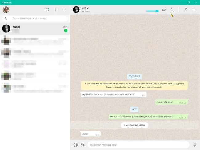 Whatsapp Videollamadas Escritorio