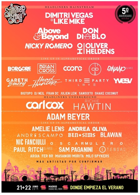 Festival A Summer Story en Madrid con un 40% de descuento en AliExpress: abono de dos días por 52,80 euros