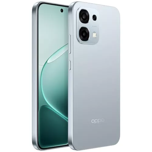 OPPO A6 Pro 5G Smartphone Libre, 6.57 Pulgadas AMOLED 120Hz, 7000 mAh Batería, 80W SUPERVOOC, 256 GB, 8 GB RAM, 50MP Cámara, IP69 Resistente al Agua, Titanium