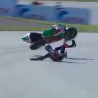 Aleix Espargaró será baja en la carrera de MotoGP en Alemania tras una dura caída en el warm-up