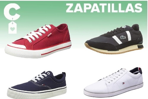 Chollos en tallas sueltas de  zapatillas Tommy Hilfiger, Lacoste o Levi's en Amazon