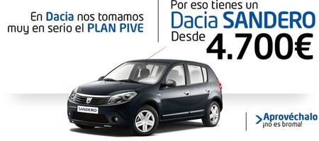 Oferta Dacia Plan PIVE