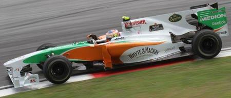 Adrian Sutil y Paul di Resta, pilotos de Force India en 2011