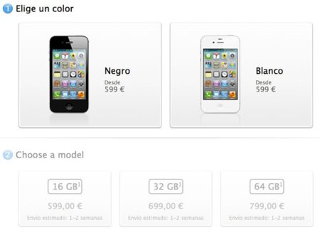 iPhone 4S disponible para reserva en la Store de Apple