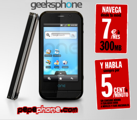 Geeksphone se alía con Pepephone y regalan internet en el móvil