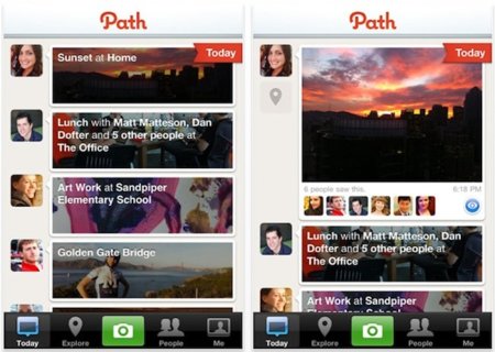 Path, la antiredsocial llega al iPhone e iPod touch