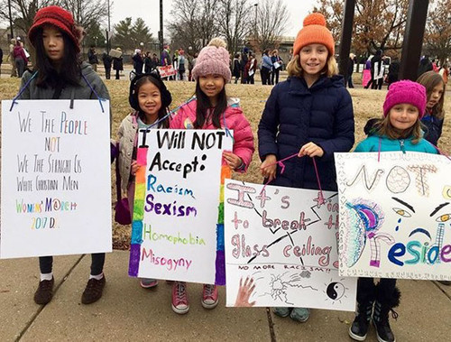 ¿Llevarías a tus hijos a una manifestación?
