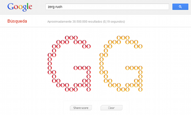 Zerg rush en Google