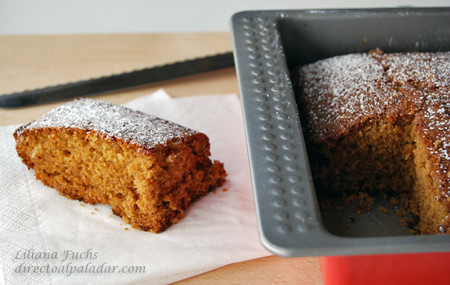 Bizcocho de té negro al jengibre. Receta