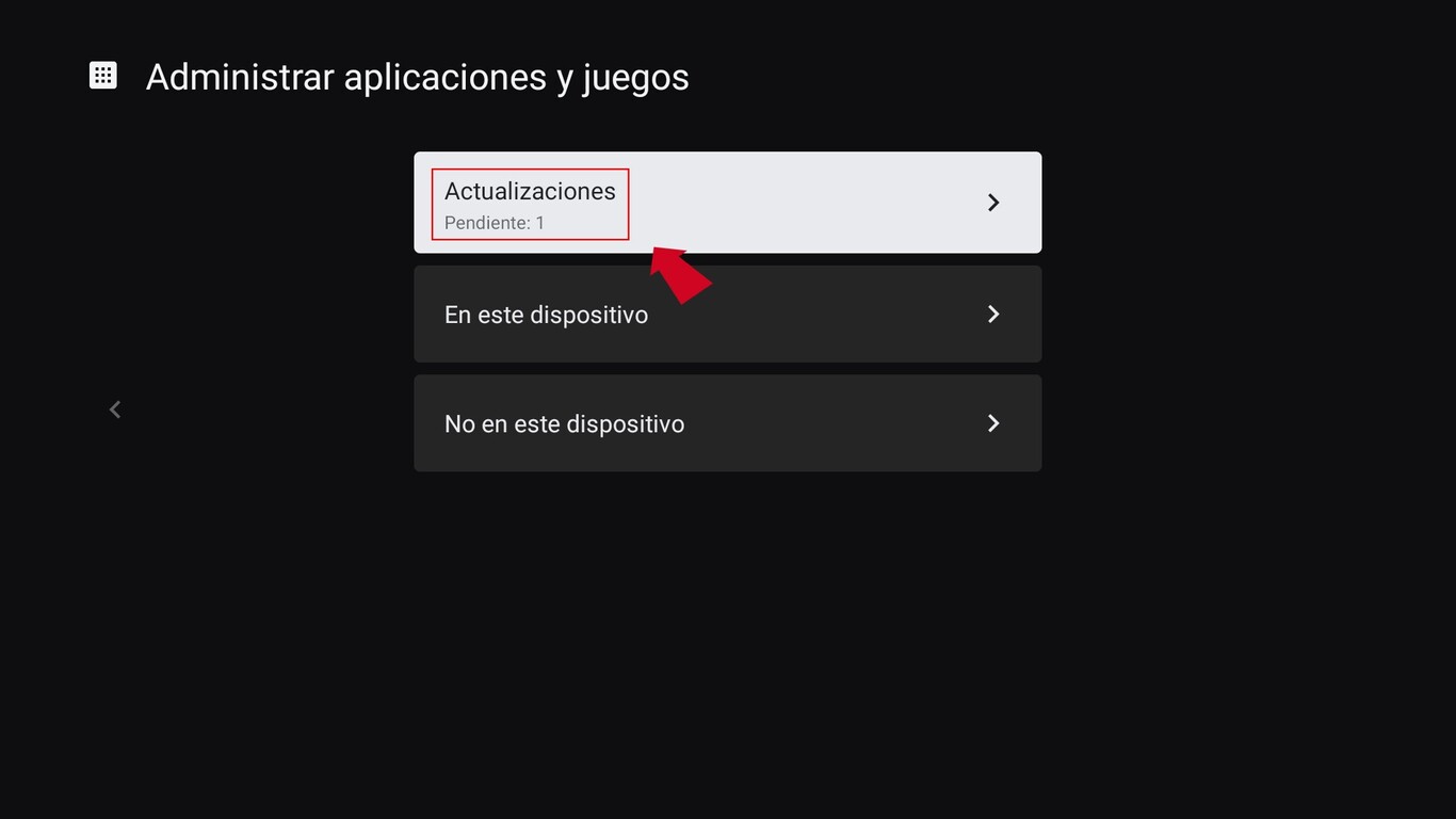Cómo ver las actualizaciones pendientes de aplicaciones en Android TV ...