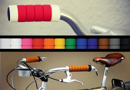 Manillares multicolor para ciclistas urbanos con estilo