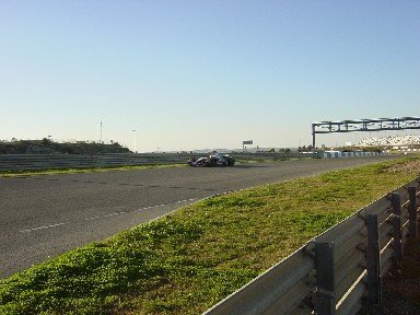 Vista de la horquilla anterior a meta