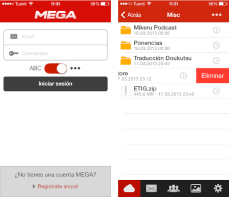 Mega ya tiene aplicación oficial para iOS, aunque de momento sólo en los iPhone