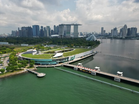 Barragem de Marina, o décimo quinto reservatório de armazenamento de água de Singapura | Imagem: Bob Tan