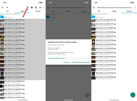 Transferindo fotos do rolo da câmera do seu celular para o HD externo conectado via USB-C