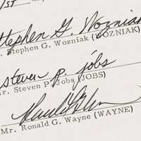 Tres "papeles" de Apple que se subastarán por hasta 4 millones. En realidad, son los más importantes de su historia