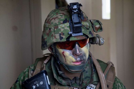 A Japan Ground Self Defense Force Soldier Scans The 0f5dba 1024