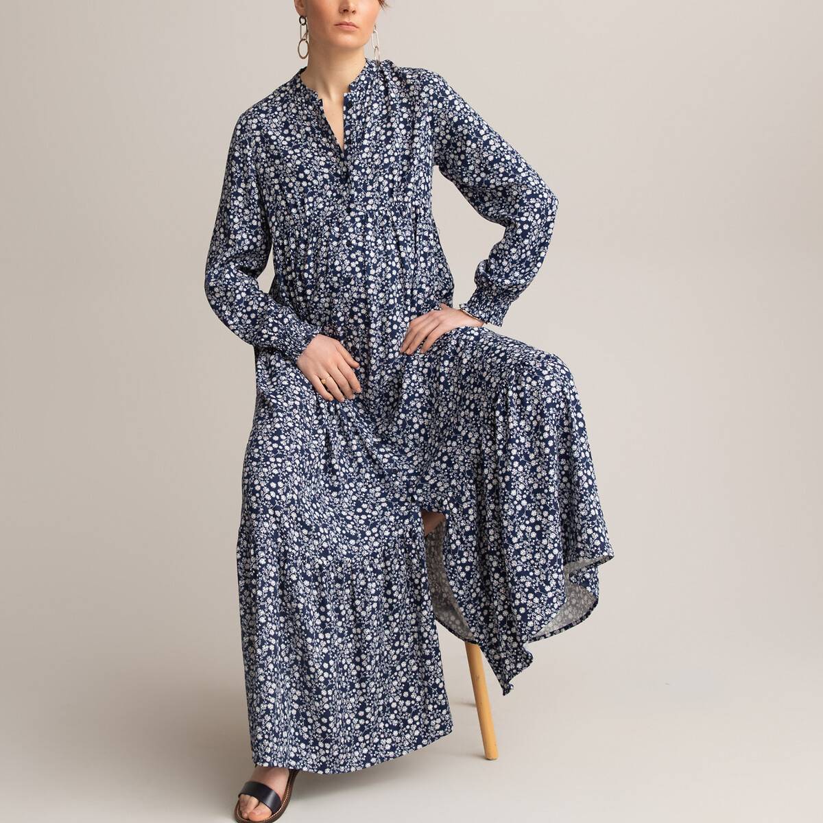 Maxi vestido de flores