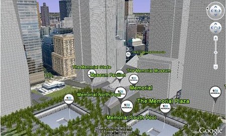 Se puede ver vía Google Earth un adelanto del WTC Memorial en 3D