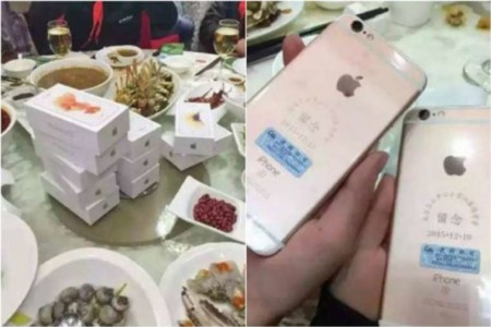 Un empresario chino reparte 39 iPhone 6S entre sus excompañeros del cole