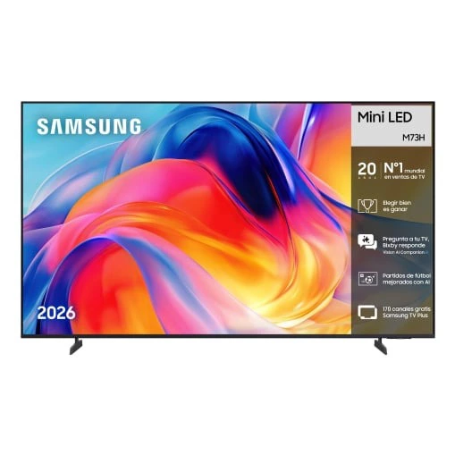 Smart TV MiniLED 65" (165,1 cm) Samsung TU65M73HAU, 4K UHD, OTS Lite, Q-Symphony, Audio Pre-selection Descriptor
